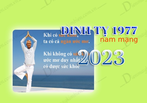 Sức khỏe tuổi Đinh Tỵ 1977 năm 2023