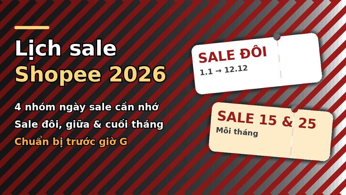 lịch sale shopee 2026