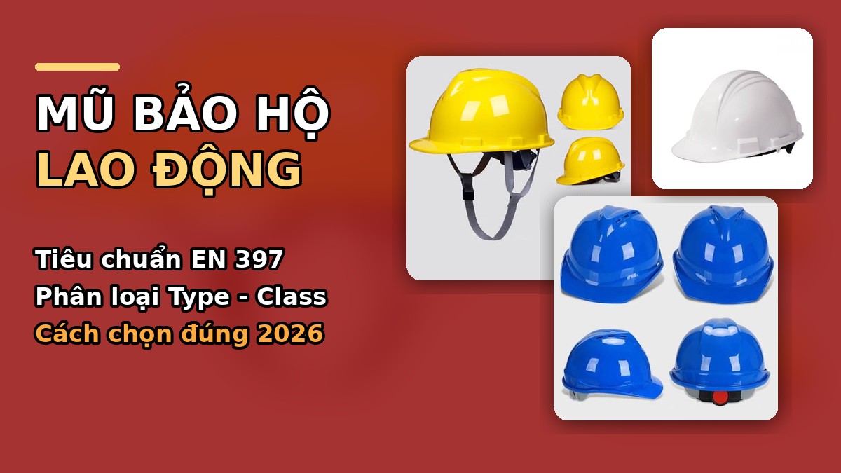 Mũ bảo hộ lao động cách chọn đạt chuẩn 2026